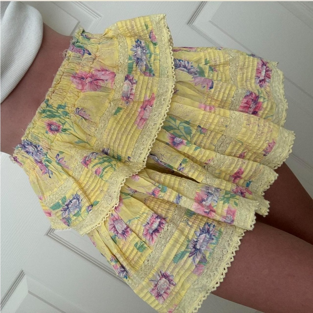 Love Shack Fancy Azaela Mini Skirt